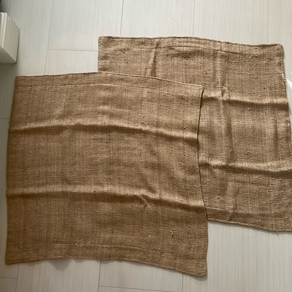 2 100% silk vintage Ralph Lauren European sized pillow shams